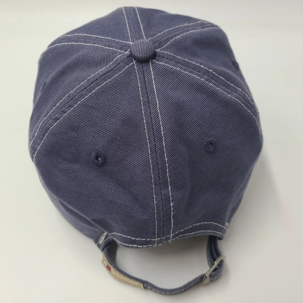 Tommy‎ Hilfiger Hat Strapback Blue Gold 1985 H Logo Cotton Casual Preppy Dad Men